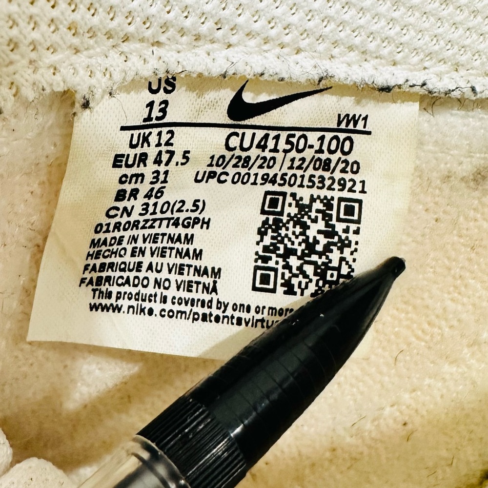 Mens Nike Court Legacy White Athletic Shoe Sneaker W/Black Stripe Size 13‎ - Picture 11 of 11